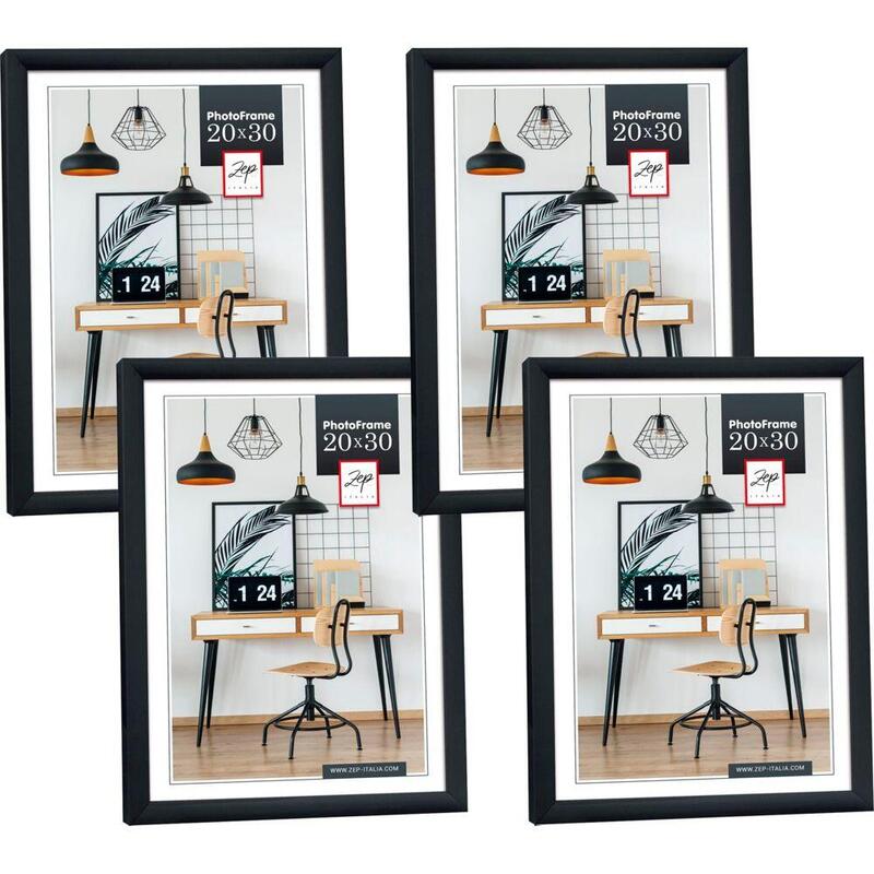 Marco Plástico 4x1 Zep New Easy Negro 20x25 Kb12