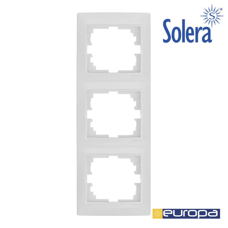 Marco Vertical Para 3 Elementos Blanco 81x225x10mm Serie Europa Solera Erp63u