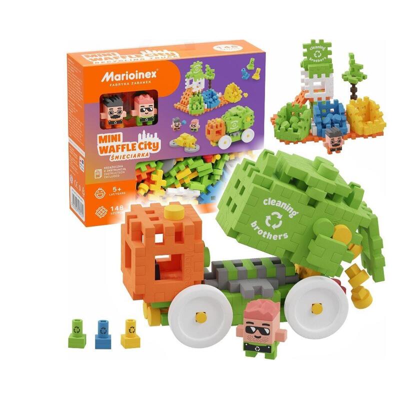 Marioinex Blocks Waffle Mini - Garbage Truck 14