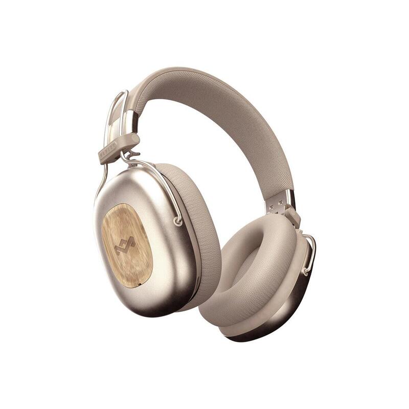 Marley Positive Vibration Rebel Anc Headphones,Wireless, Bluetooth, Cream