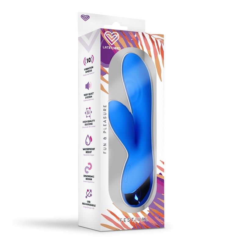Vibrador Marna Usb Azul
