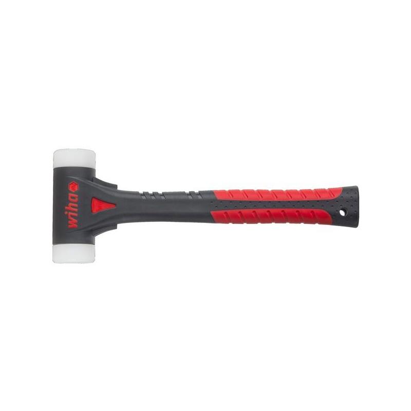 Martillo De Cara Blanda Wiha Fibrebuzz, Sin Retroceso, Muy Duro (Negro/Rojo, Ø 40 Mm)