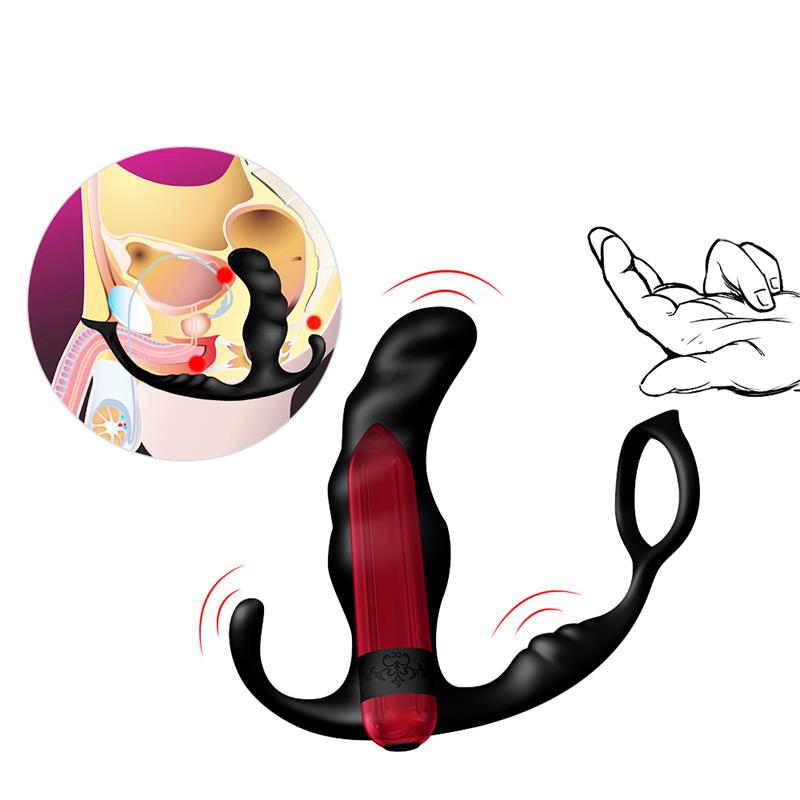 Masajeador Prostática Y Plug Anal 2 En 1 Con Vibración