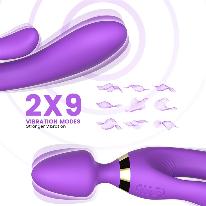 Masajeador Y Vibrador Púrpura