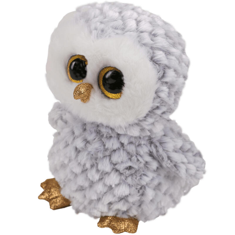 Maskotka Ty Beanie Boos Owlette - Biala Sowa, 24 Cm