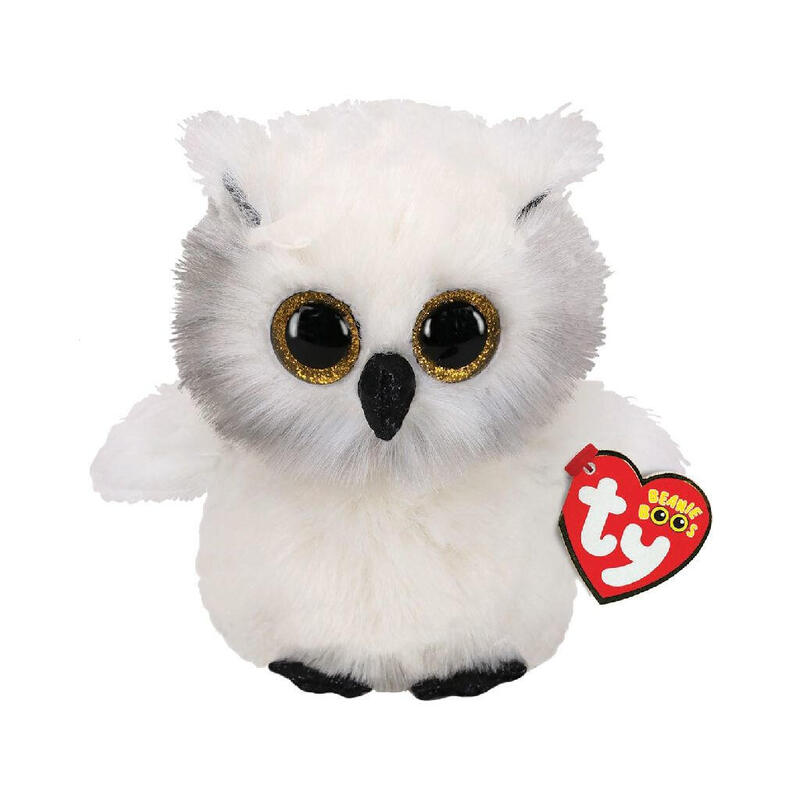 Maskotka Ty Beanie Boos - Sowa Austin 15 Cm Biala
