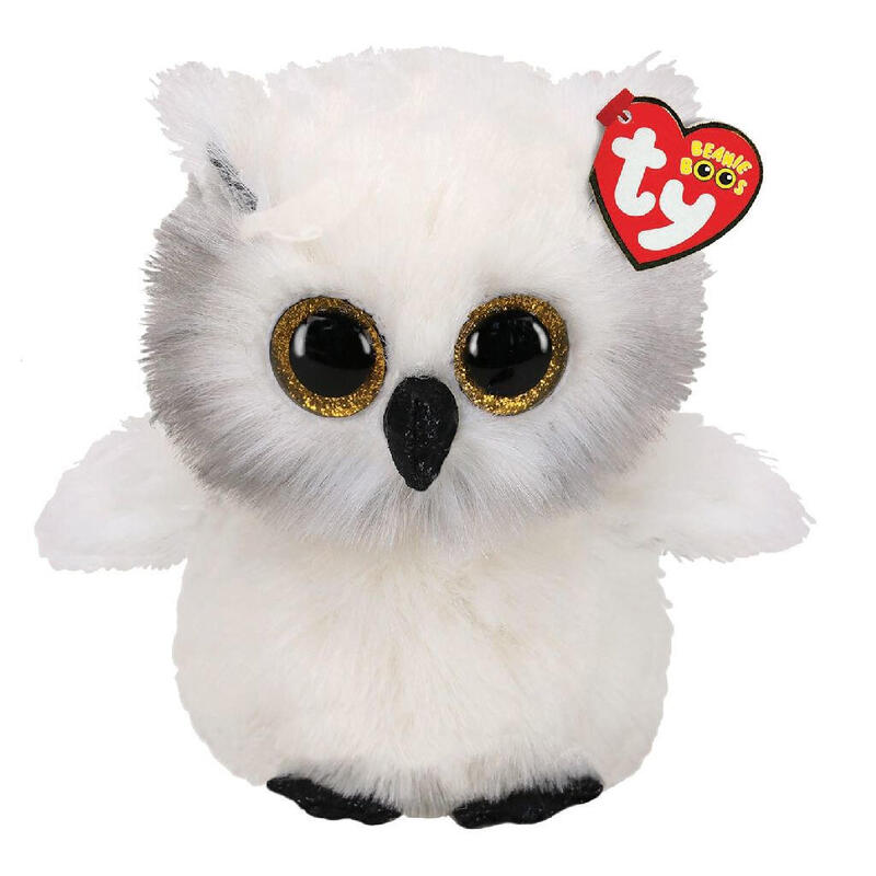 Maskotka Ty Beanie Boos - Sowa Austin 24 Cm Biala
