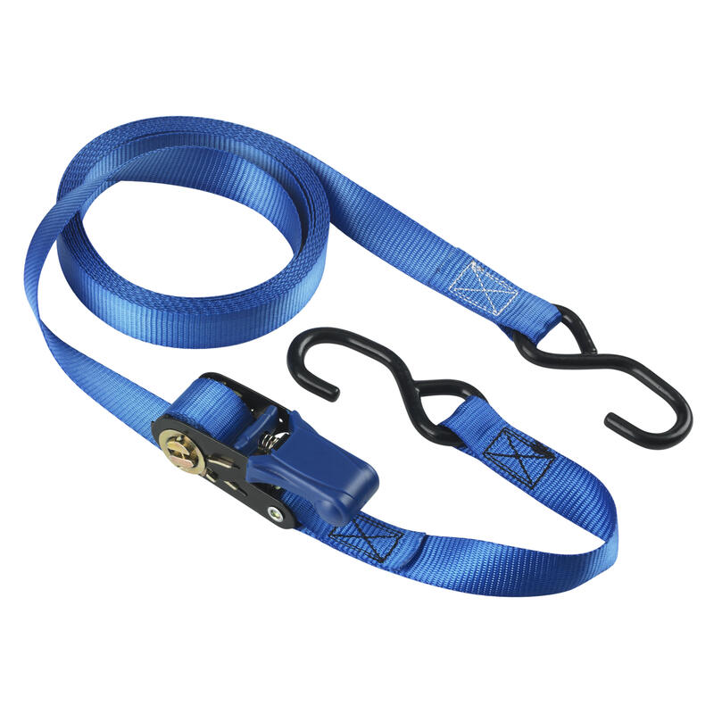 Master Lock 4367eurdat Cinchas De Amarre Con Trinquete Y Ganchos, Pack De 4, Azul, 5 M X 35 Mm