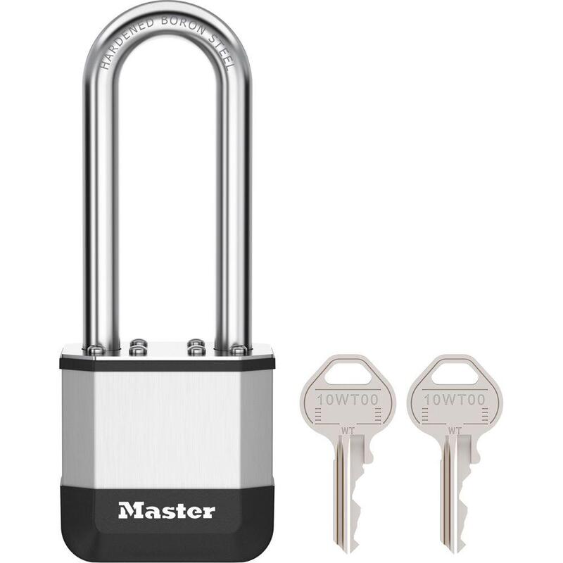 Master Lock Elite 45mm Vorhänge- Schloss 64mm Bügel 5-Stift-Zyl.