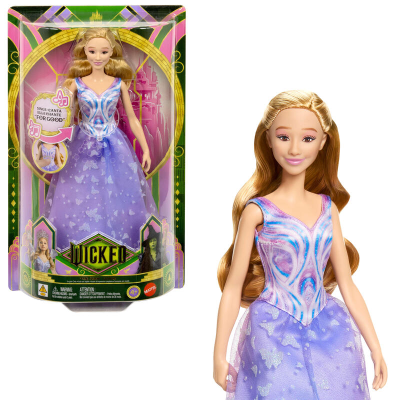 Mattel Wicked Singende Glinda-Modepuppe Movie 2 Jfm10