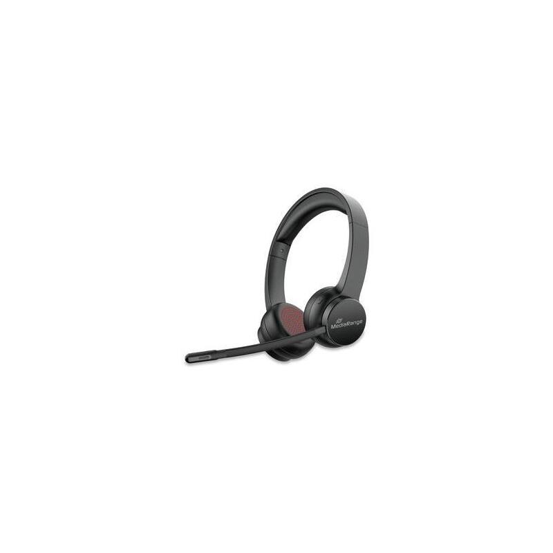 Mediarange Bluetooth Enc Mereo Auriculares 400mah Akku Negro