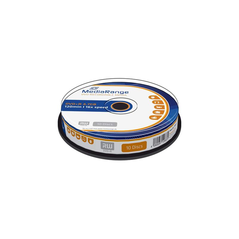 Mediarange Dvd+R 4,7gb 10pcs Spindel 16x 10pcs