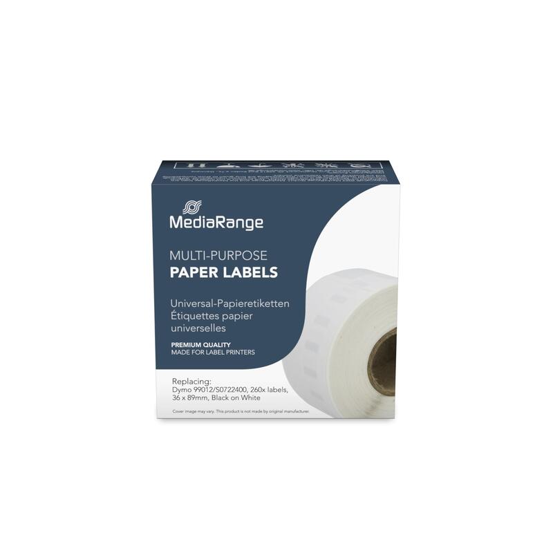 Mediarange Etiquetas De Papel Komp. Dymo 36x89mm 260 Uds. Sw/Ws