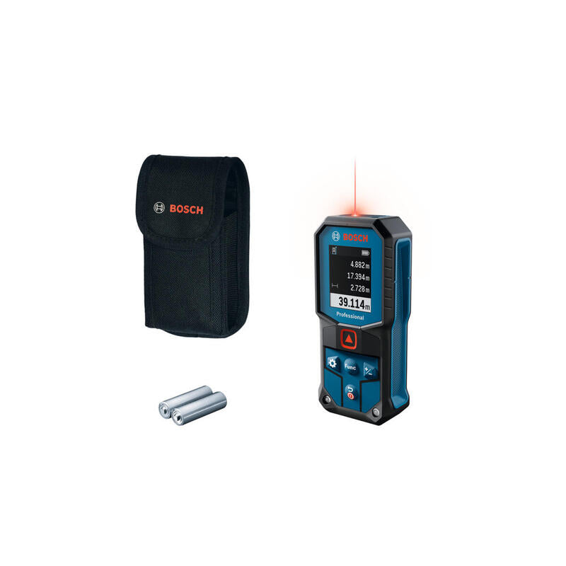 Medidor De Distancia Bosch Láser Tamaño Glm 40-31 Professional (Azul/Negro, Alcance 50m, Línea Láser Rojoe) 0601075000