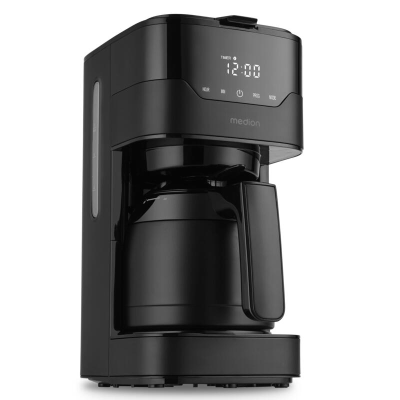 Medion Md18458 Cafetera Con Thermoskanne Mate Negro