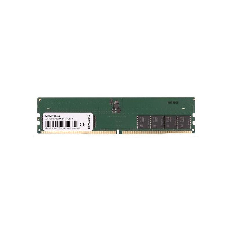 Memoria 2-Power 32gb Ddr5 4800mhz Cl40 Dimm 2p-Kvr48u40bd8-32