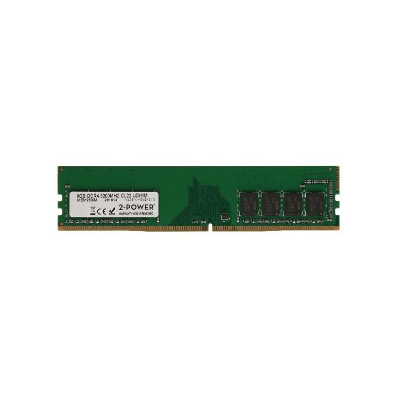 Memoria 2-Power 8gb Ddr4 3200mhz Cl22 Dimm 2p-Kvr32n22s6