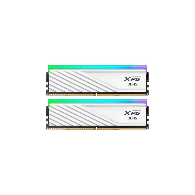 Memoria Adata 16 Gb Ddr5-5600 2x 8 Gb Blanco, Ax5u5600c468g-Dtlabrwh, Xpg Lancer Blade Rgb, Intel Xmp, Amd Expo) Ax5u5600c468g-Dtlabrwh