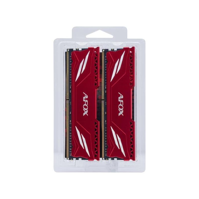 Memoria Afox Gaming Ddr4 2x16gb 3200mhz Cl16 Rank1 Xmp2 Red