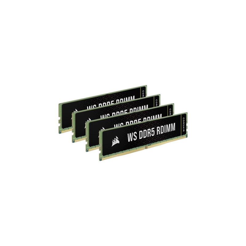 Memoria Corsair 128 Gb Ddr5-5600 Ecc (4x 32 Gb) Kit Cuádruple, Ram Negro, Cma128gx5m4b5600c40, Ws, Intel Xmp Cma128gx5m4b5600c40