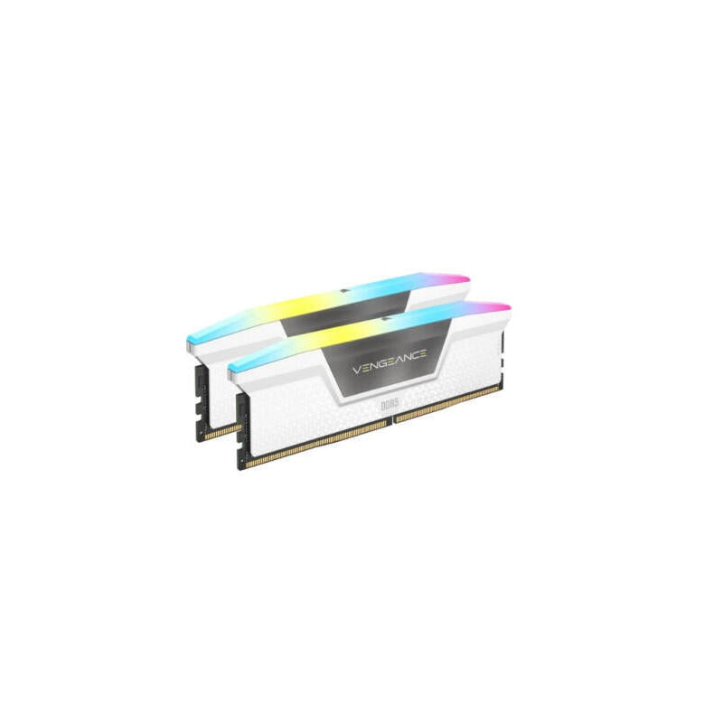 Memoria Corsair Ddr5 32gb 2x16gb Pc6400 Vengeance Rgb Blanca Cmh32gx5m2b6400z36w