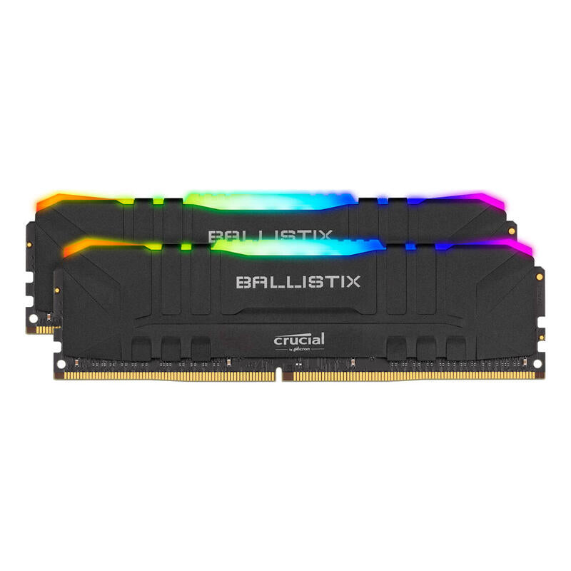 Memoria Crucial Ddr4 3200mt/S 32gb C16 Ballistix Rgb K2 32gb (16gb X 2), Black