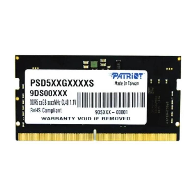 Memoria Patriot Ddr5 So-Dimm 32gb 4800mhz Bulk 7d5a48bc80k00200pt