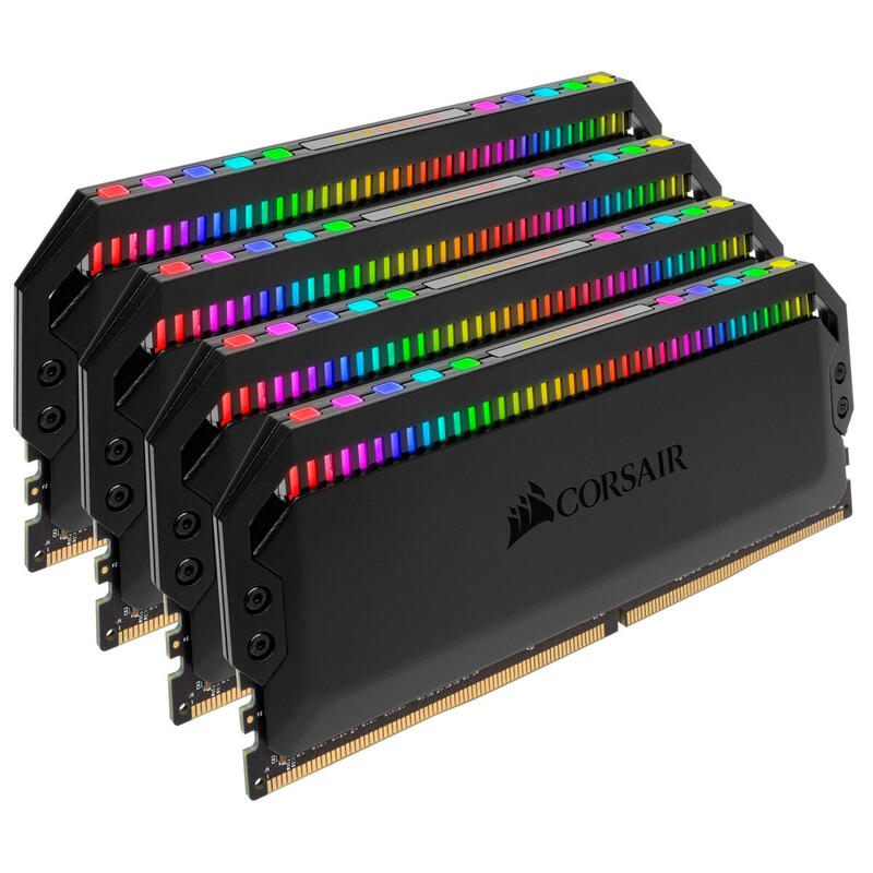 Memoria Ram Corsair Ddr4 32gb 4x8gb Pc 3200 Dominator Platinum Rgb Black Corsair Dominator Platinum Rgb, 32 Gb, 4 X 8 Gb, Ddr4, 3200 Mhz, 288-Pin Dimm