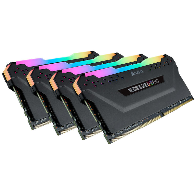 Memoria Ram Corsair Ddr4 32gb 4x8gb Pc3600 Vengeance Rgb Pro Bla