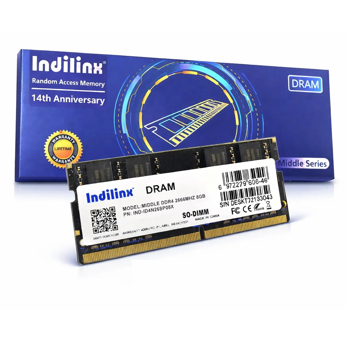 Memoria Ram Ddr4 Para Portátil 2666Mhz 8Gb Pc-21300 | Sodimm Indilinx