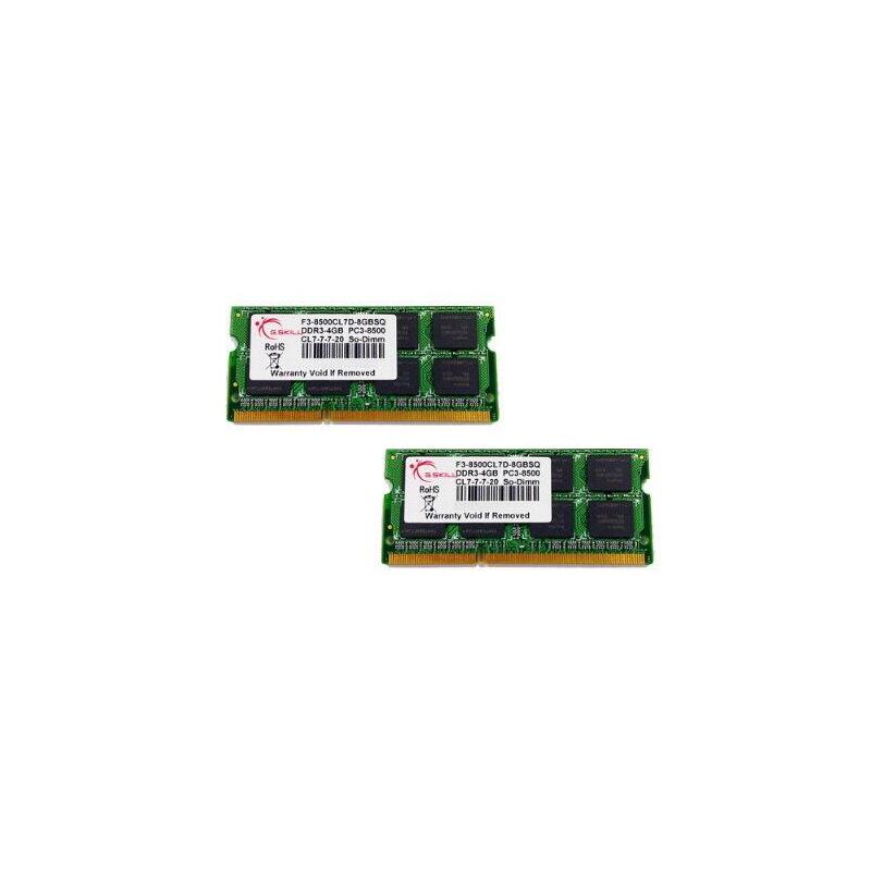 Memoria Ram G.Skill Sodimm Ddr3 8gb Pc 1066 Cl7 (2x4gb) 1,5v 8gbsq