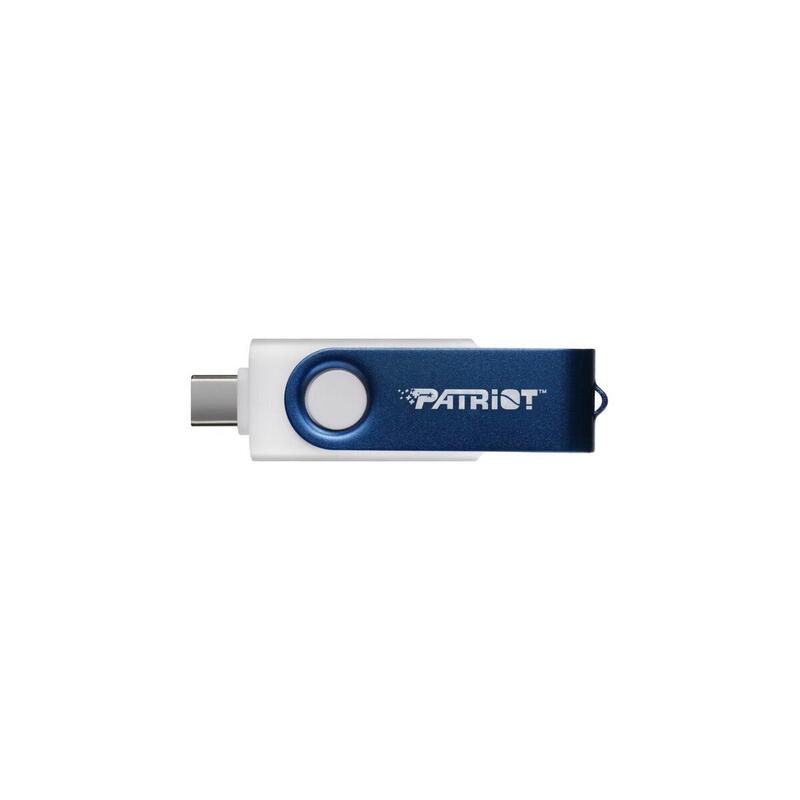 Memoria Usb Patriot Xporter X550 64gb Azul/Blanco, Usb-A Y Usb-C 3.2 Gen 1 Ps64gx550aad