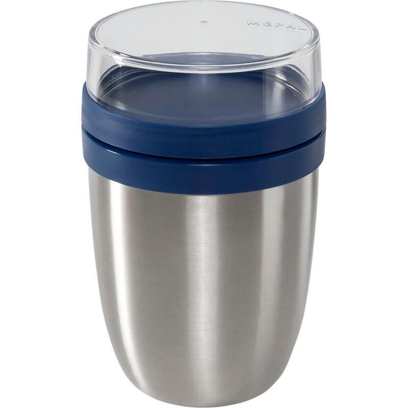 Mepal Termo-Menerero Ellipse Stl.Acero Vivid Azul, 500+200ml