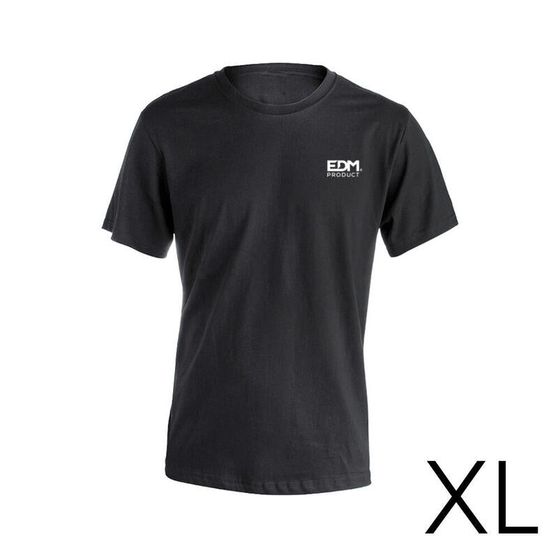 *Merchandising* Camiseta Negra Talla-Xl Manga Corta Bordado Edm