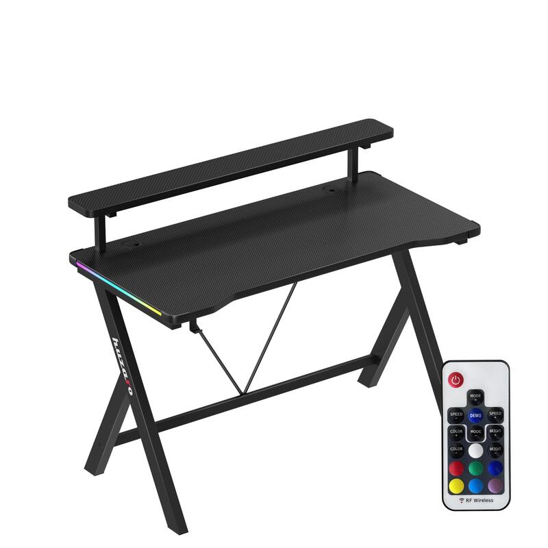 Mesa Gaming Biurko Huzaro Hero 1.9 Rgb Black