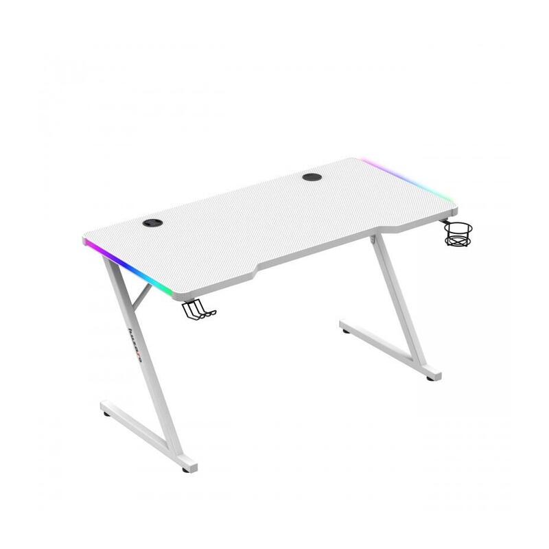 Mesa Gaming Huzaro Hero 2.5 Blanco Rgb