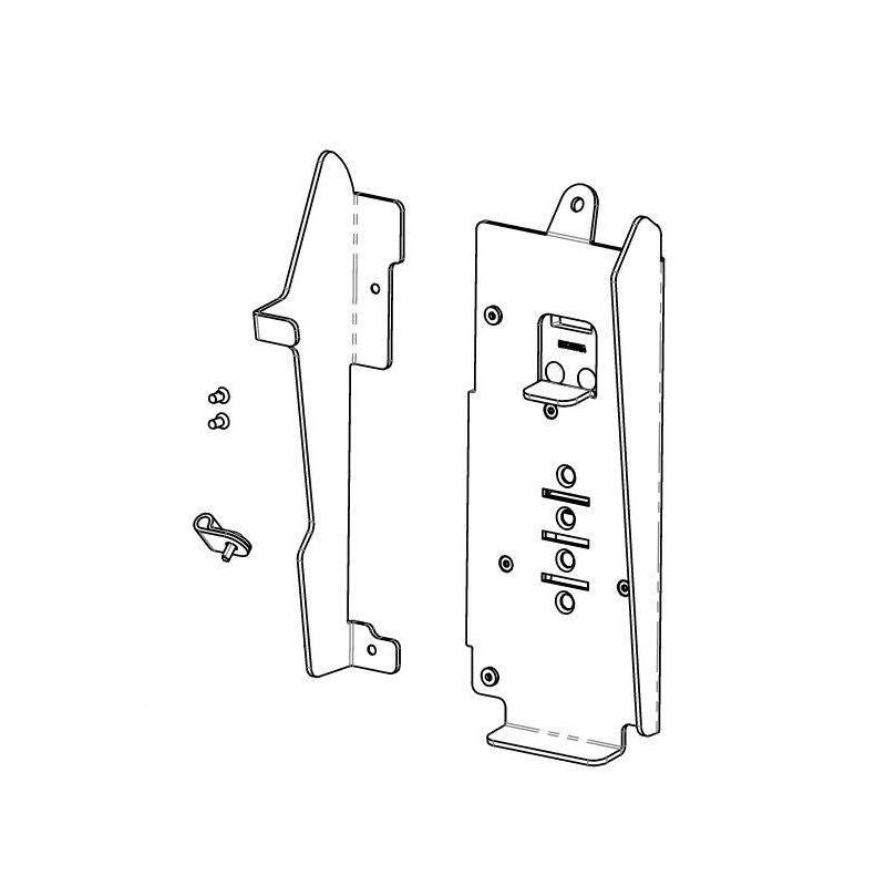 Metal Flexipole Backplate For Castles S1f2 Payment Terminal