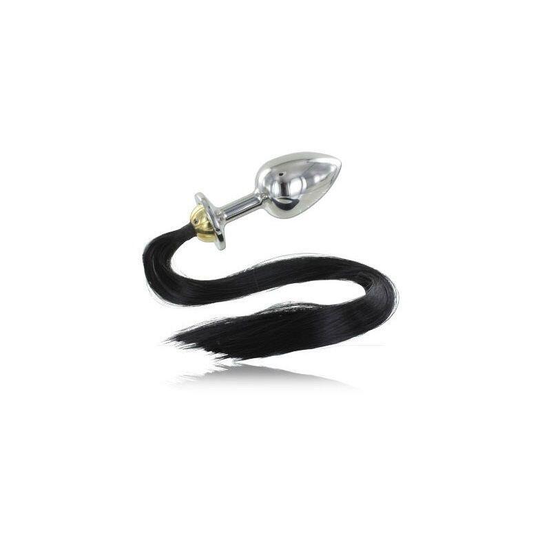 Metal Hard - Plug Anal Acero Con Cola 8.89cm