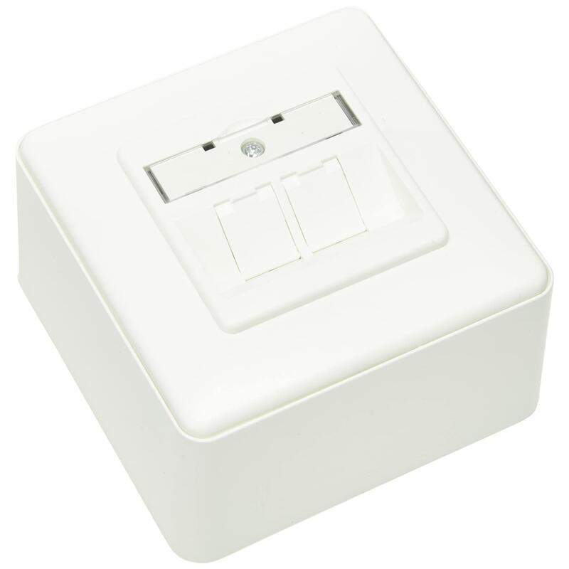 Metz Connect Anschlussdose Iso/Iec Cat.6a Modul 2 Port 270°M Ap Reinw