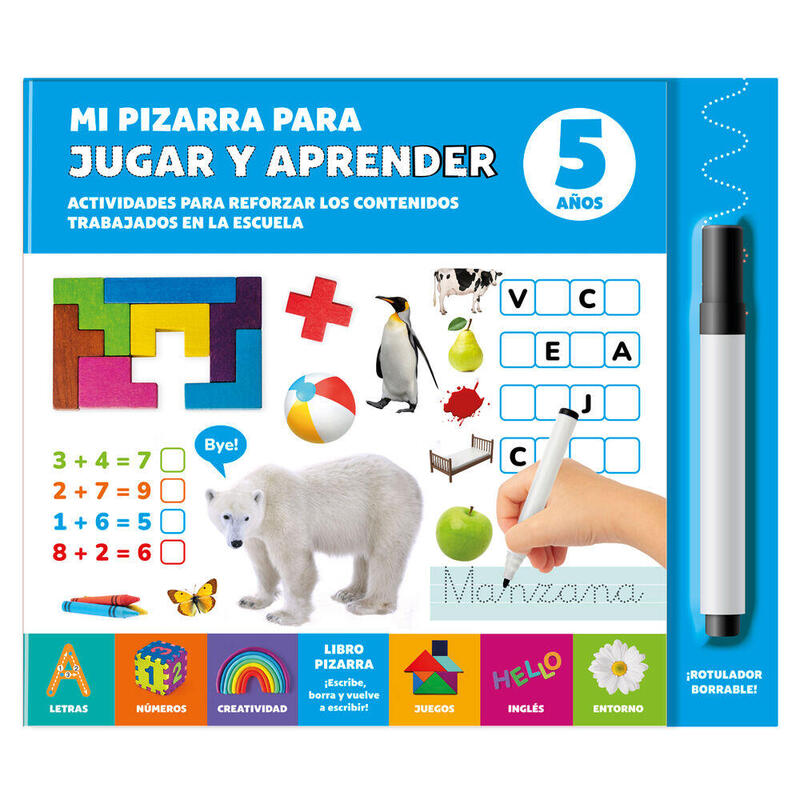 Mi Pizarra Para Jugar Y Aprender 5 Años Español