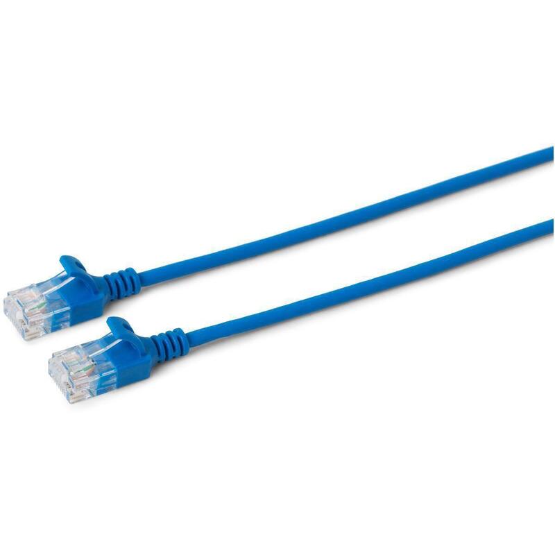 U/Utp Cat6a Slim 1.5m Blue Unshielded Network Cable,