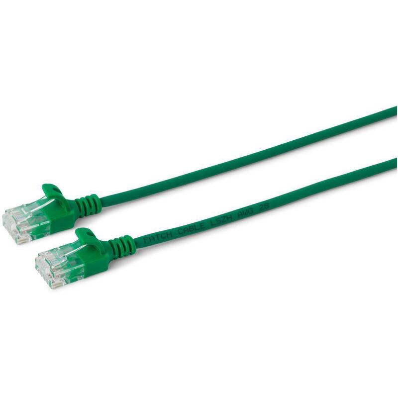 U/Utp Cat6a Slim 10m Green Unshielded Network Cable,