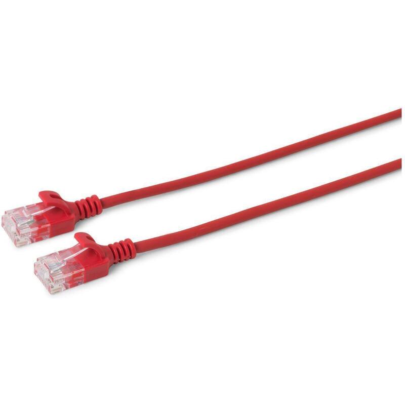 U/Utp Cat6a Slim 5m Red Unshielded Network Cable,