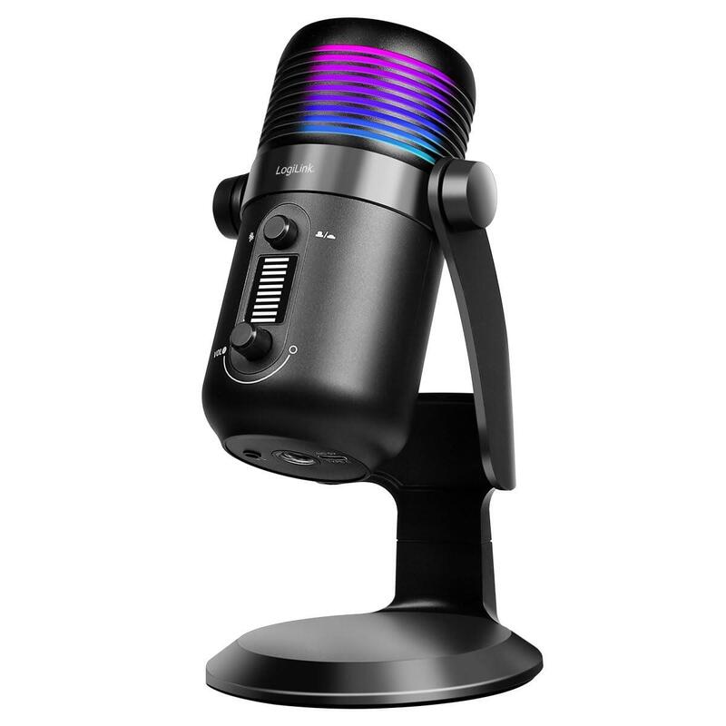 Micrófono Cardioide, Nrc, 192 Khz A 24 Bits, Luz Rgb, Para Streaming, Podcast Y Estudio.