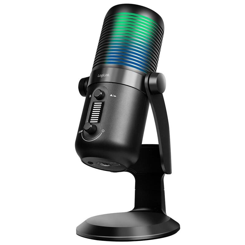 Micrófono Cardioide/Omnidireccional, Nrc, 192 Khz A 24 Bits, Luz Rgb, Para Streaming, Podcast Y Estudio.