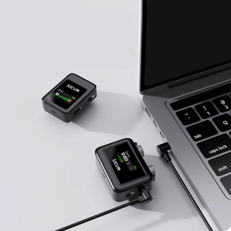 Micrófono Inalámbrico Sjcam M1 Negro De Solapa