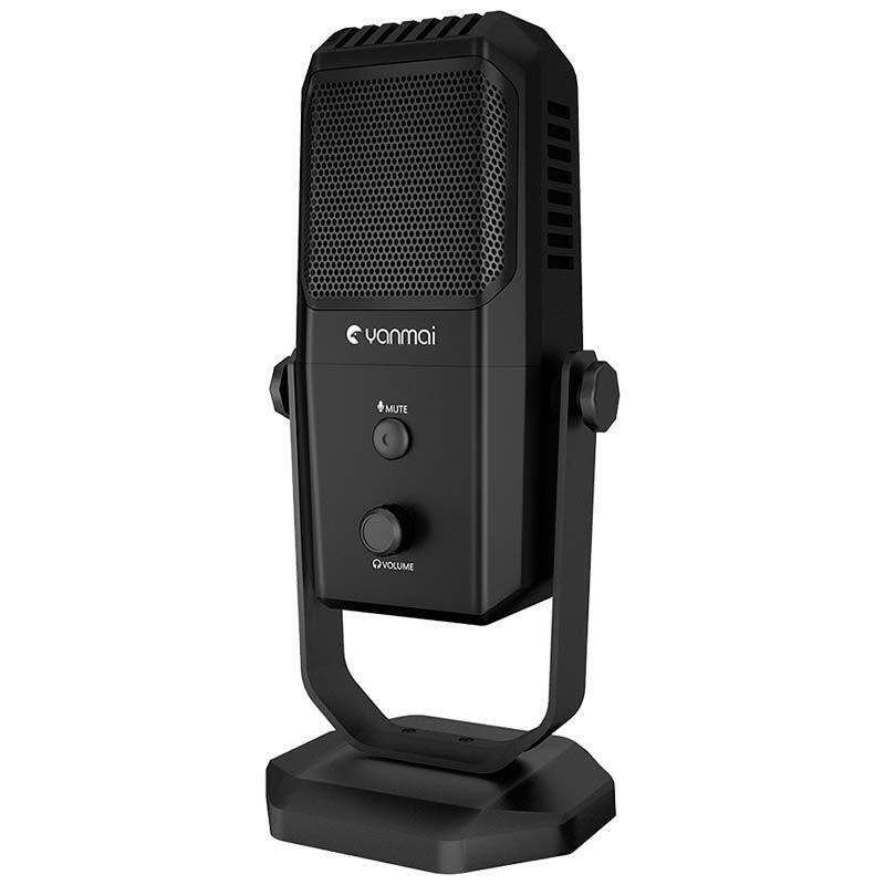 Micrófono Yanmai Sf-900 Usb Negro Para Grabación Y Transmisión En Pc