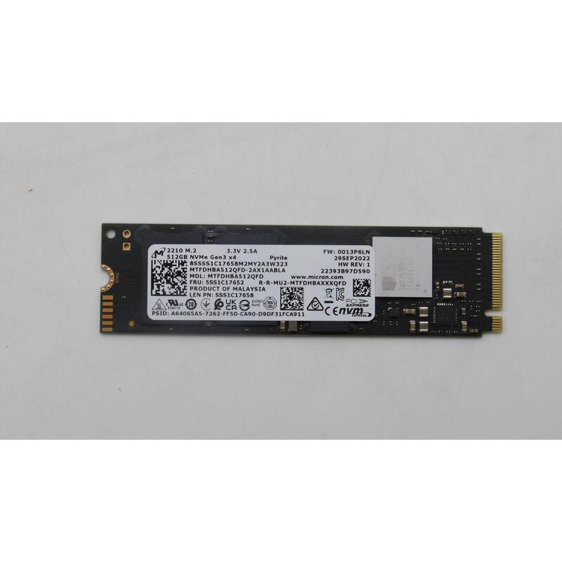 Micron 2210 512gb M.2 Pcie - 2280 Mtfdhba512qfd-2ax1aabla - Qlc Ssd Emi - Warranty: 3m