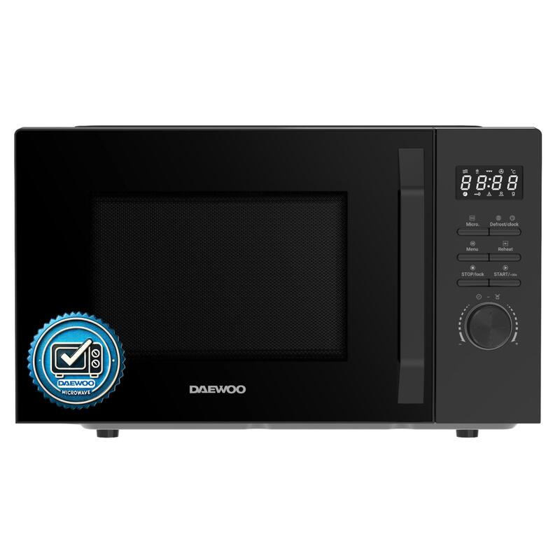 Microondas Daewoo Md-Fc206sb En Solitario, 20 L, 700 W De Potencia, 8 Programas Automáticos, 5 Niveles De Potencia, Temporizador, Color Negro