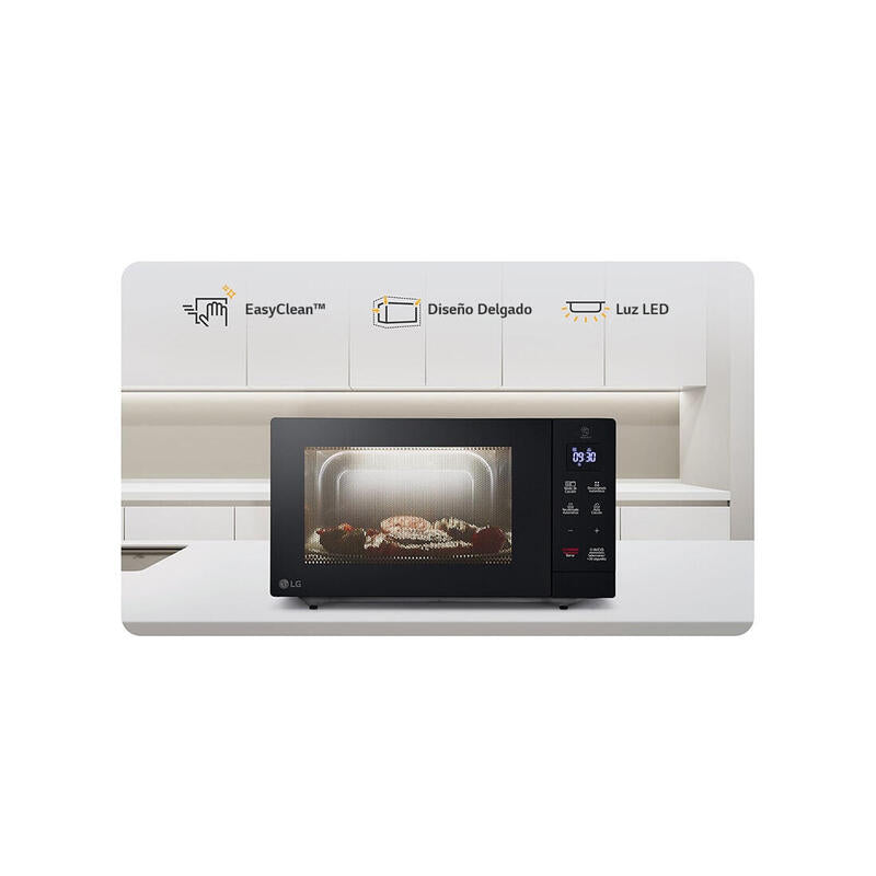 Microondas Lg Mh7032jas Capacidad 30l Negro